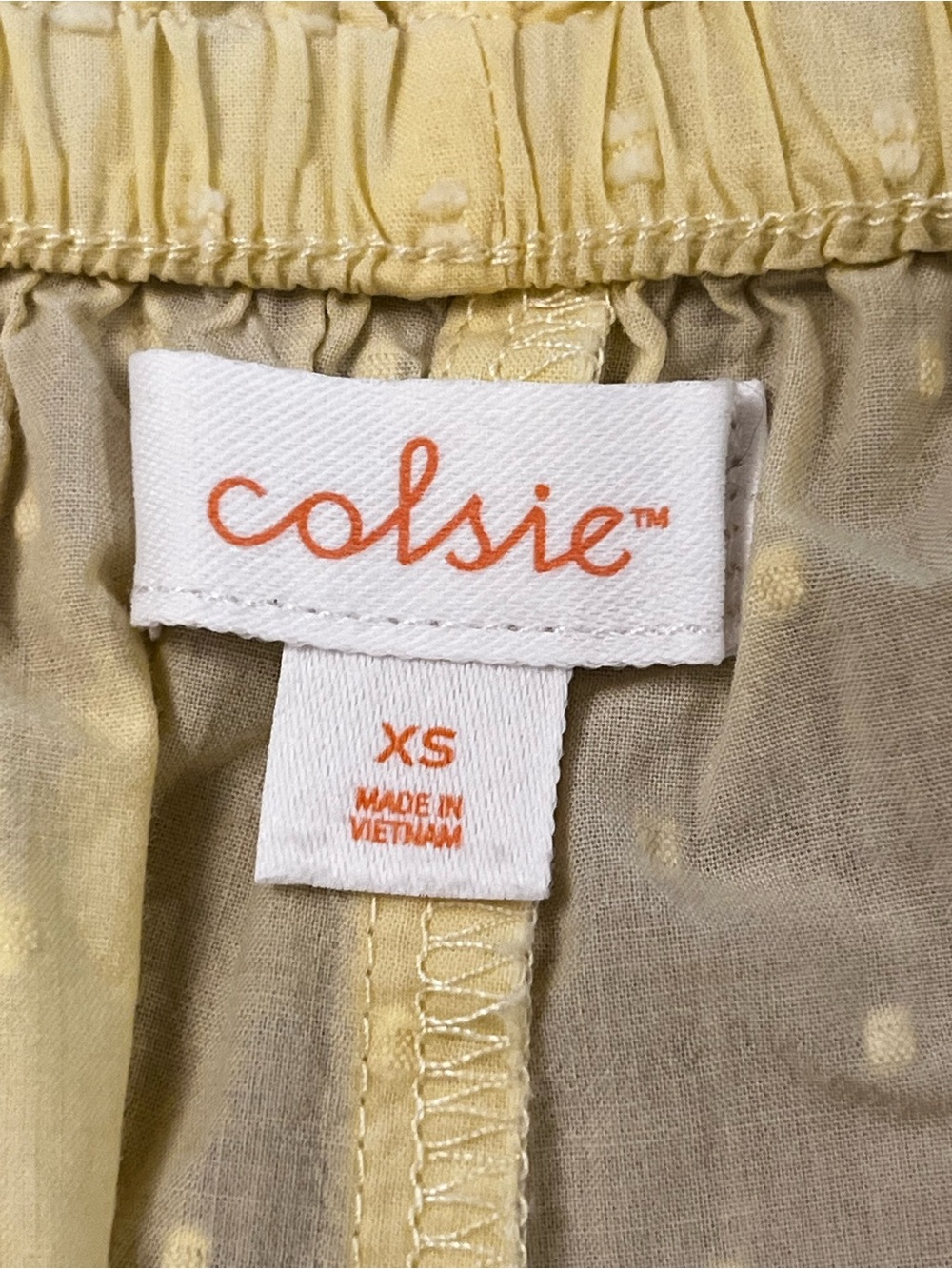 Colsie Yellow Ruffle Tie-Front Pajama Set - Picture 4 of 9